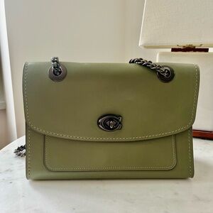 Coach Parker Leather Bag, Green